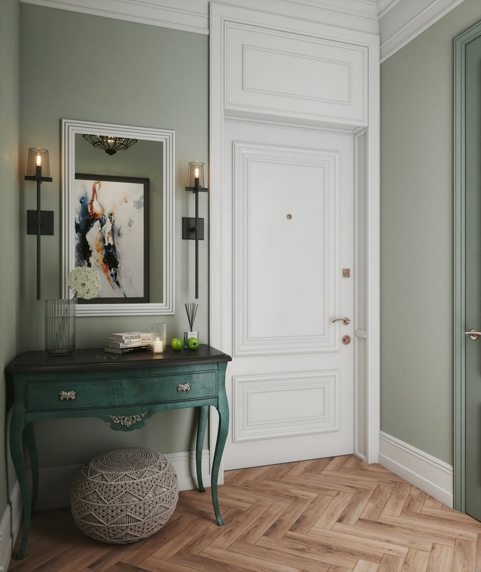 Фотография: Прихожая в стиле Классический, Современный, Эклектика, Квартира, Проект недели, Одинцово, Монолитный дом, 2 комнаты, 40-60 метров, Andrei Lobin Design Buro, Андрей Лобин – фото на INMYROOM