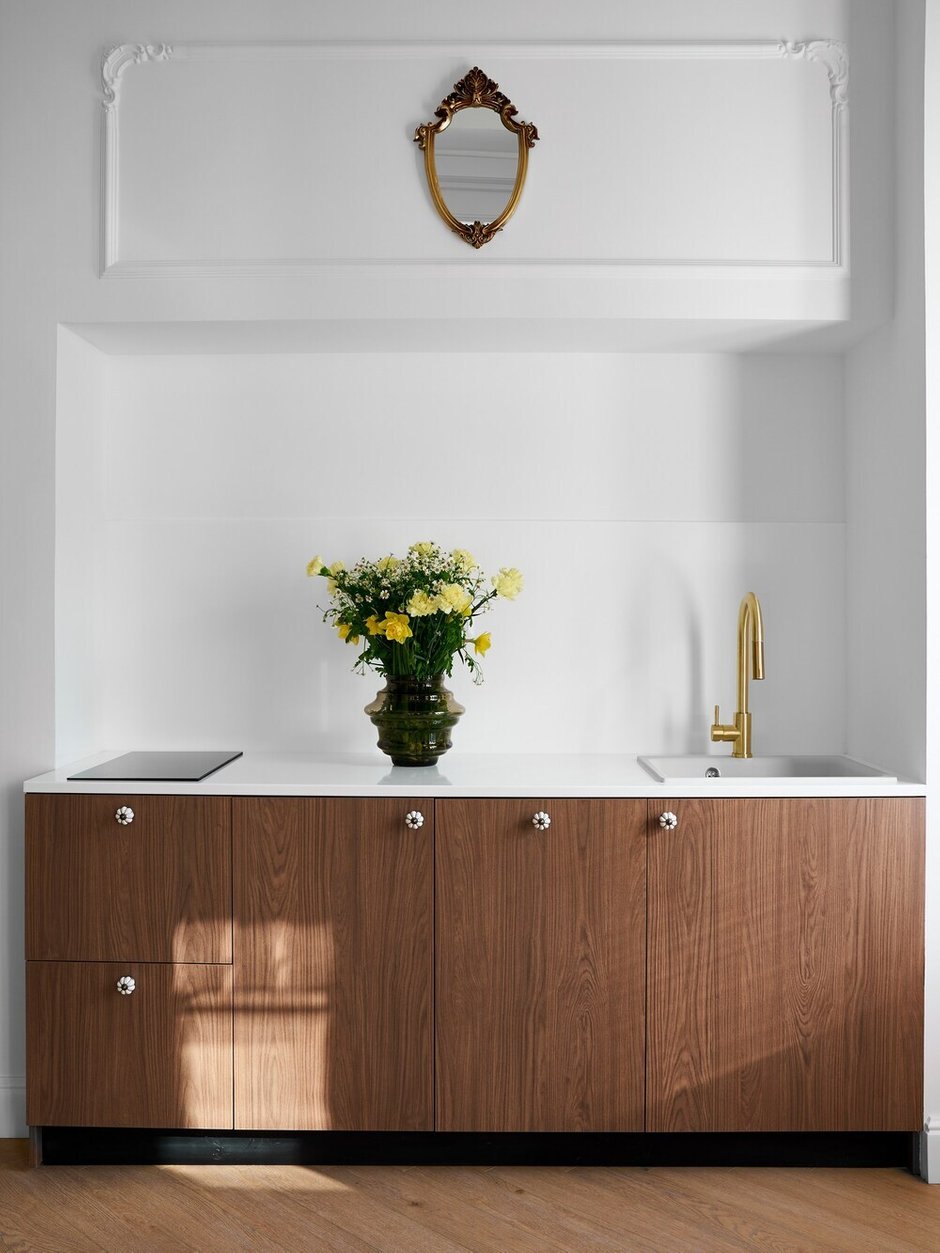 Фотография:  в стиле , Квартира, Проект дня, Санкт-Петербург, Сталинка, 2 комнаты, 40-60 метров, Анастасия Рушанская, Александра Рушанская – фото на INMYROOM