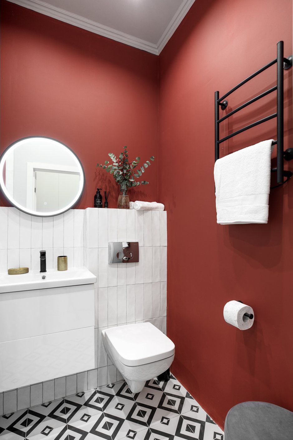 Фотография: Ванная в стиле Современный, Квартира, Студия, Проект недели, Москва, до 40 метров, Александра Паньшина – фото на INMYROOM