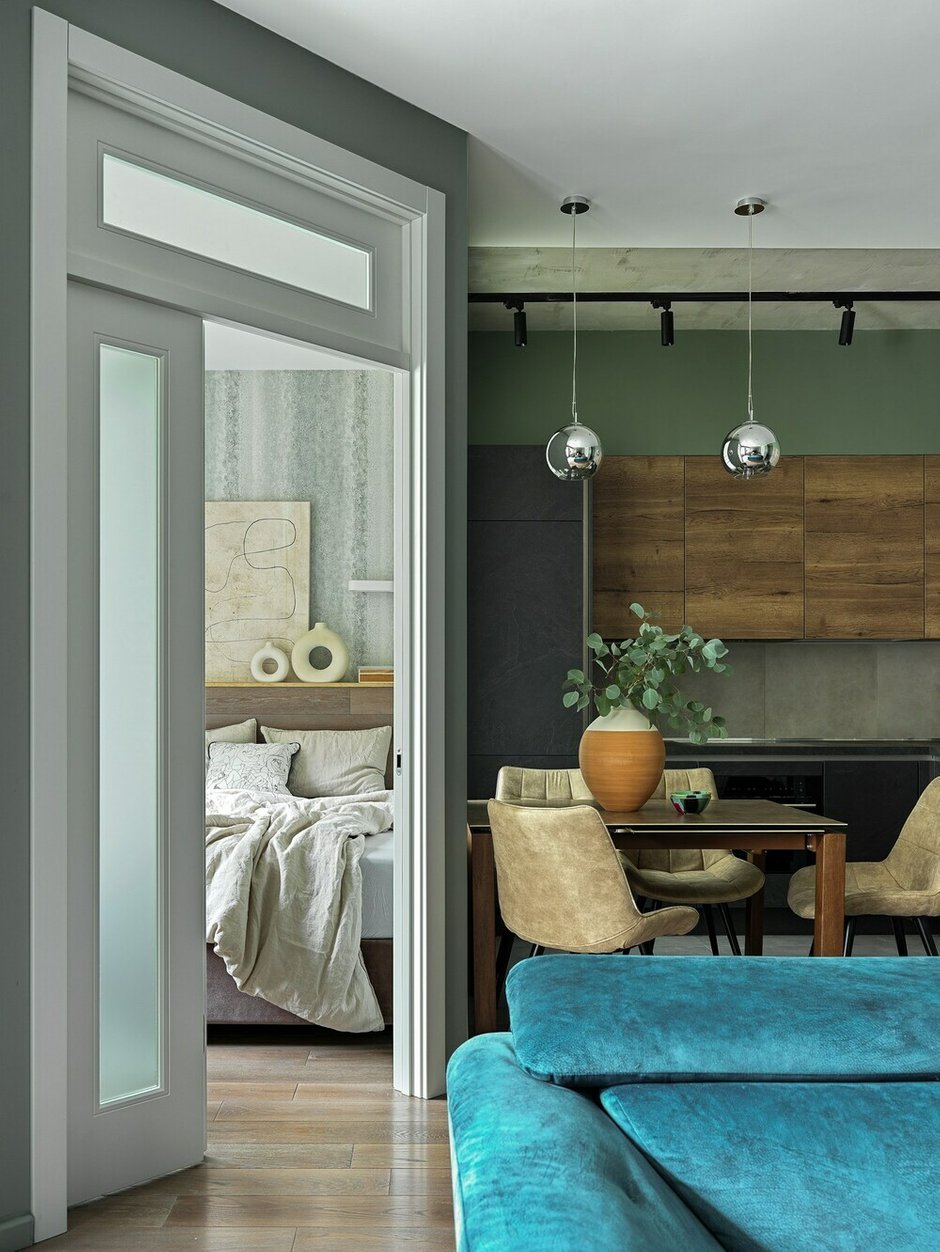 Фотография: Кухня и столовая в стиле Современный, Лофт, Квартира, Проект недели, Москва, 2 комнаты, 40-60 метров, Юлия Тельнова – фото на INMYROOM