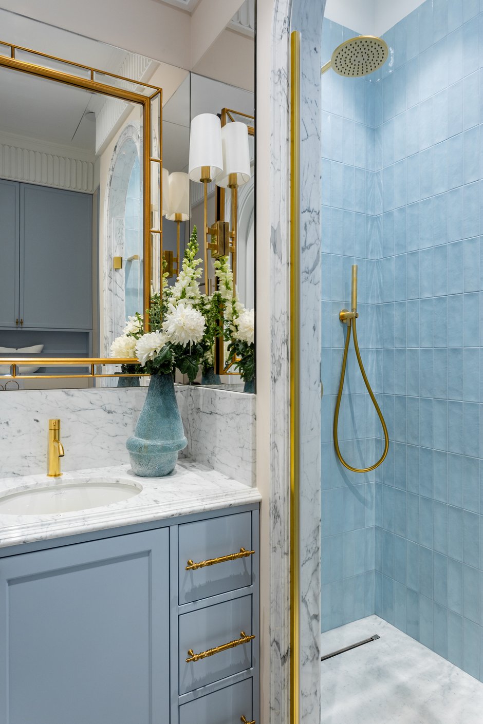 Фотография: Ванная в стиле Современный, Квартира, Проект дня, Москва, 4 и больше, Более 90 метров, Виктория Колесникова – фото на INMYROOM