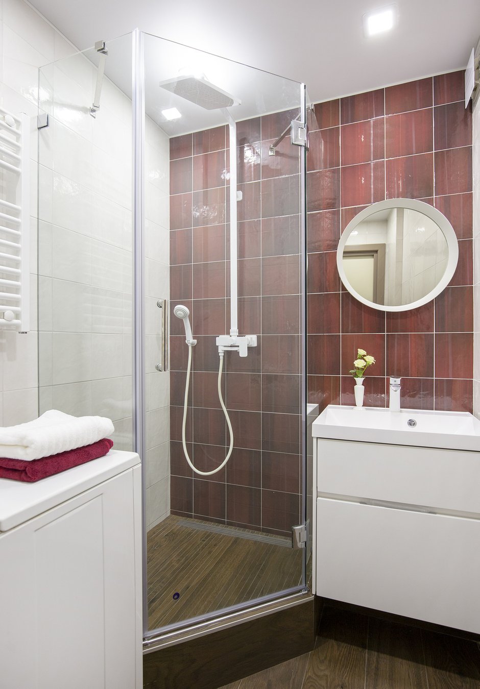Фотография: Ванная в стиле Современный, Квартира, Проект дня, Санкт-Петербург, Кирпичный дом, 3 комнаты, 40-60 метров, Елена Пылина – фото на INMYROOM
