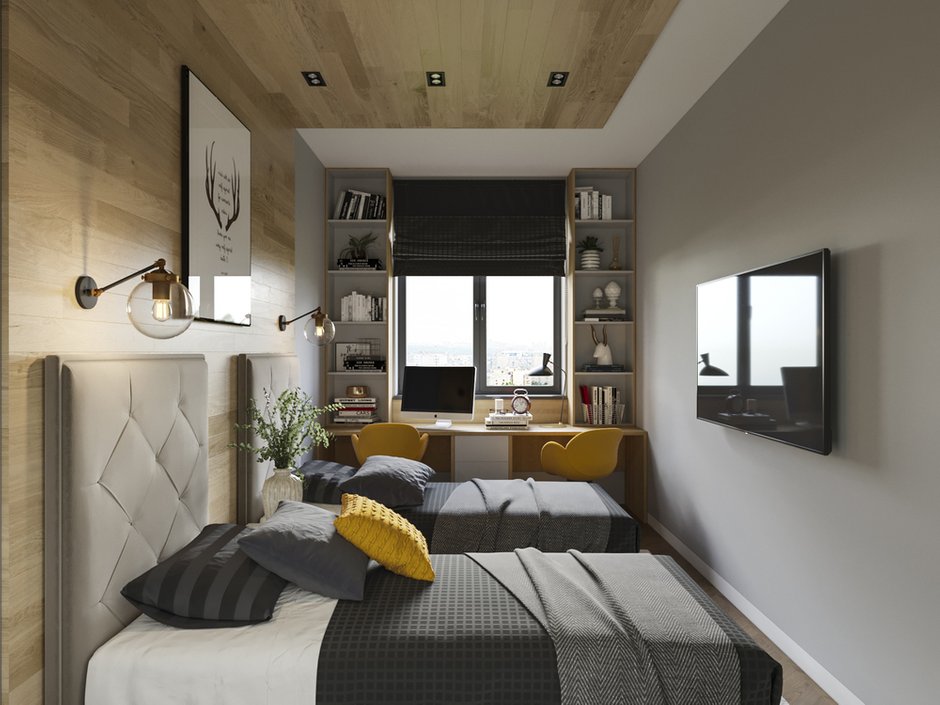 Фотография: Детская в стиле Современный, Квартира, Проект недели, Красногорск, Монолитный дом, 3 комнаты, Более 90 метров, Алена Кузнецова – фото на INMYROOM