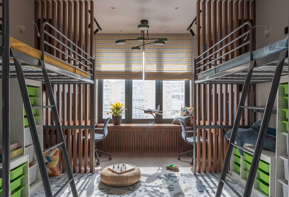 Фотография: Детская в стиле Современный, Квартира, Проект недели, Екатеринбург, 4 и больше, Более 90 метров, KOЛЯDA Design – фото на INMYROOM