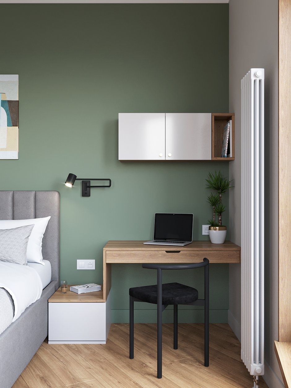 Фотография: Спальня в стиле Современный, Квартира, Проект недели, Санкт-Петербург, Студия Малицких, 1 комната, 40-60 метров, ПРЕМИЯ INMYROOM – фото на INMYROOM