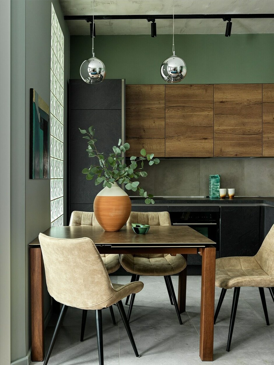 Фотография: Кухня и столовая в стиле Современный, Лофт, Квартира, Проект недели, Москва, 2 комнаты, 40-60 метров, Юлия Тельнова – фото на INMYROOM