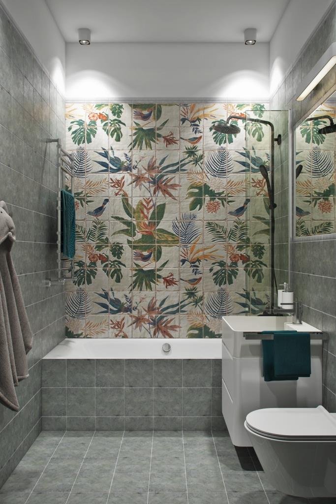 Фотография: Ванная в стиле Современный, Квартира, Проект недели, Москва, Монолитный дом, 3 комнаты, 60-90 метров, Алена Чекалина – фото на INMYROOM