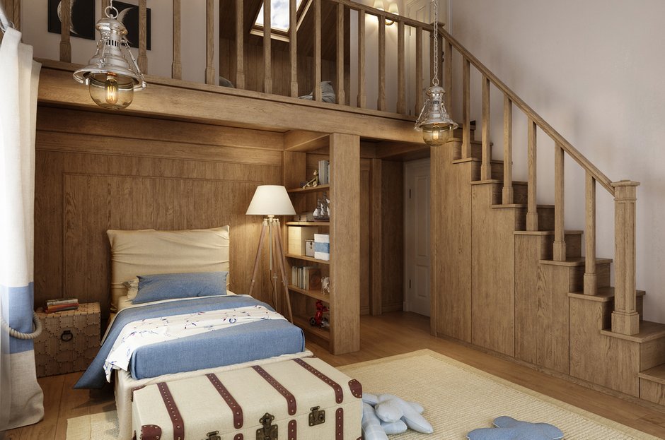 Фотография: Детская в стиле Прованс и Кантри, Дом, Проект недели, Ленинградская область, 4 и больше, Более 90 метров – фото на INMYROOM