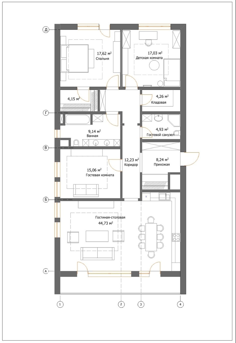 Фотография: Планировки в стиле , Эклектика, Квартира, Проект недели, Москва, 4 и больше, Более 90 метров, Александр Белобородов – фото на INMYROOM