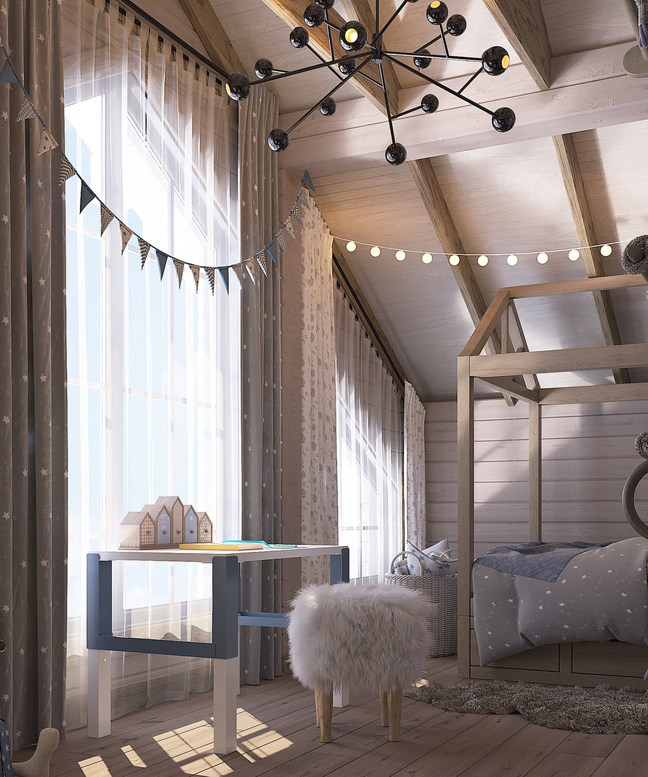 Фотография: Детская в стиле Скандинавский, Дом, Проект недели, Дом и дача, Новосибирск, 4 и больше, Более 90 метров, Александр Малышев – фото на INMYROOM