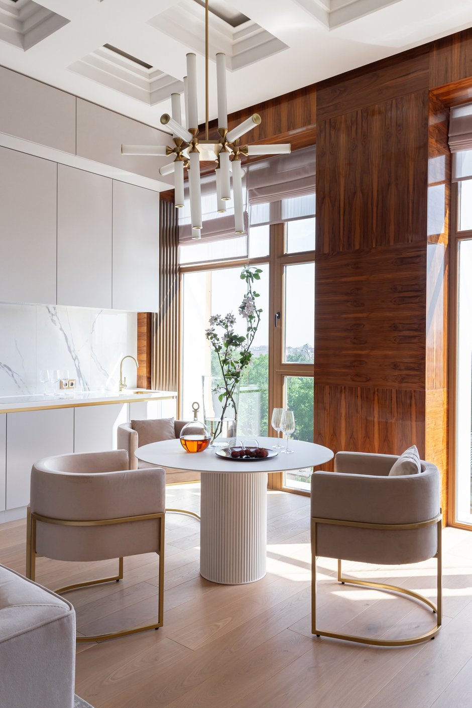 Фото: Кухня и столовая в стиле Модерн, Квартира, Проект дня, 2 комнаты, 60-90 метров, Олеся Решетникова – фото на INMYROOM