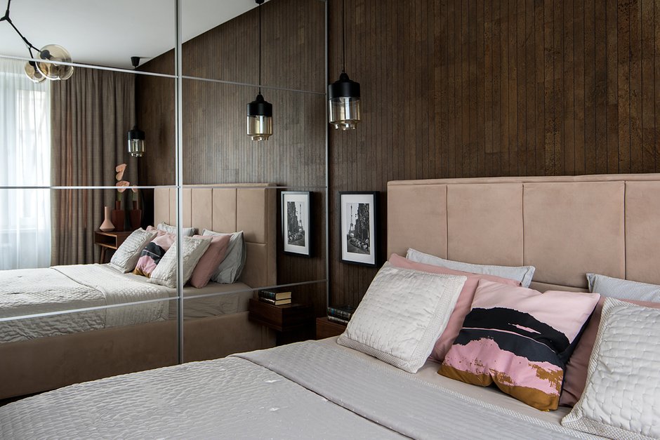 Фотография: Спальня в стиле Современный, Квартира, Проект недели, Москва, Панельный дом, 3 комнаты, 40-60 метров, 60-90 метров, Юлия Савонова – фото на INMYROOM