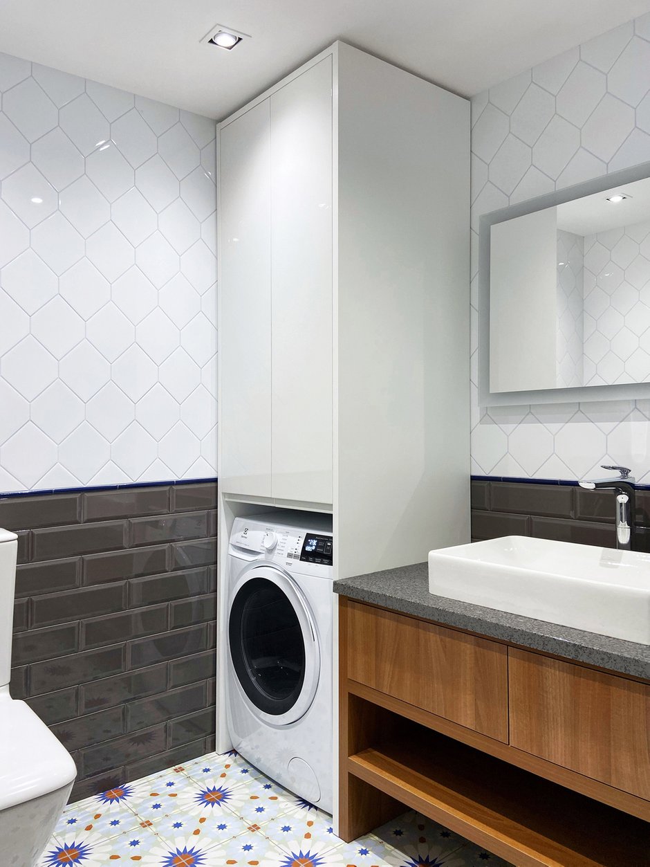 Фотография: Ванная в стиле Современный, Квартира, Проект дня, Санкт-Петербург, 3 комнаты, 60-90 метров, Светлана Мамаенко – фото на INMYROOM