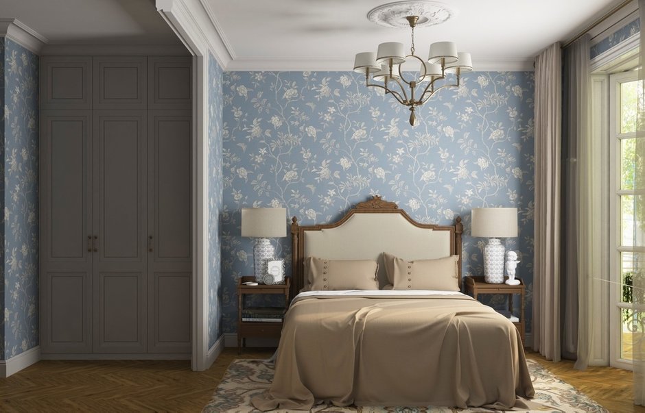 Фотография: Спальня в стиле Классический, Эклектика, Квартира, Проект недели, Москва, Сталинка, 3 комнаты, 60-90 метров, Татьяна Красикова – фото на INMYROOM