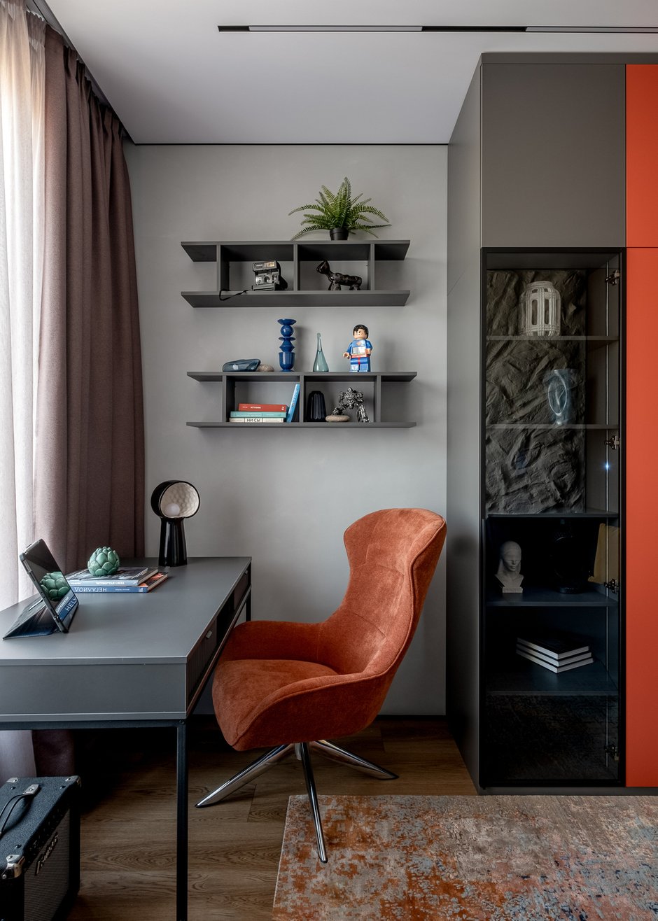 Фотография:  в стиле , Квартира, Проект дня, Москва, 2 комнаты, 60-90 метров, современный с элементами минимализма и арт-деко, Маргарита Макурина – фото на INMYROOM