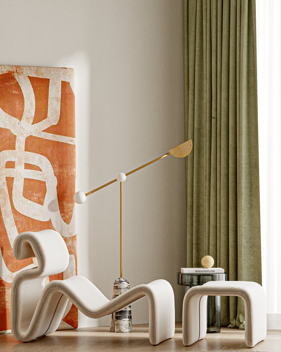 Фотография: Гостиная в стиле Современный, Квартира, Проект недели, Москва, Марина Суворова, Екатерина Русскова, 2 комнаты, 60-90 метров, Attico Interior – фото на INMYROOM