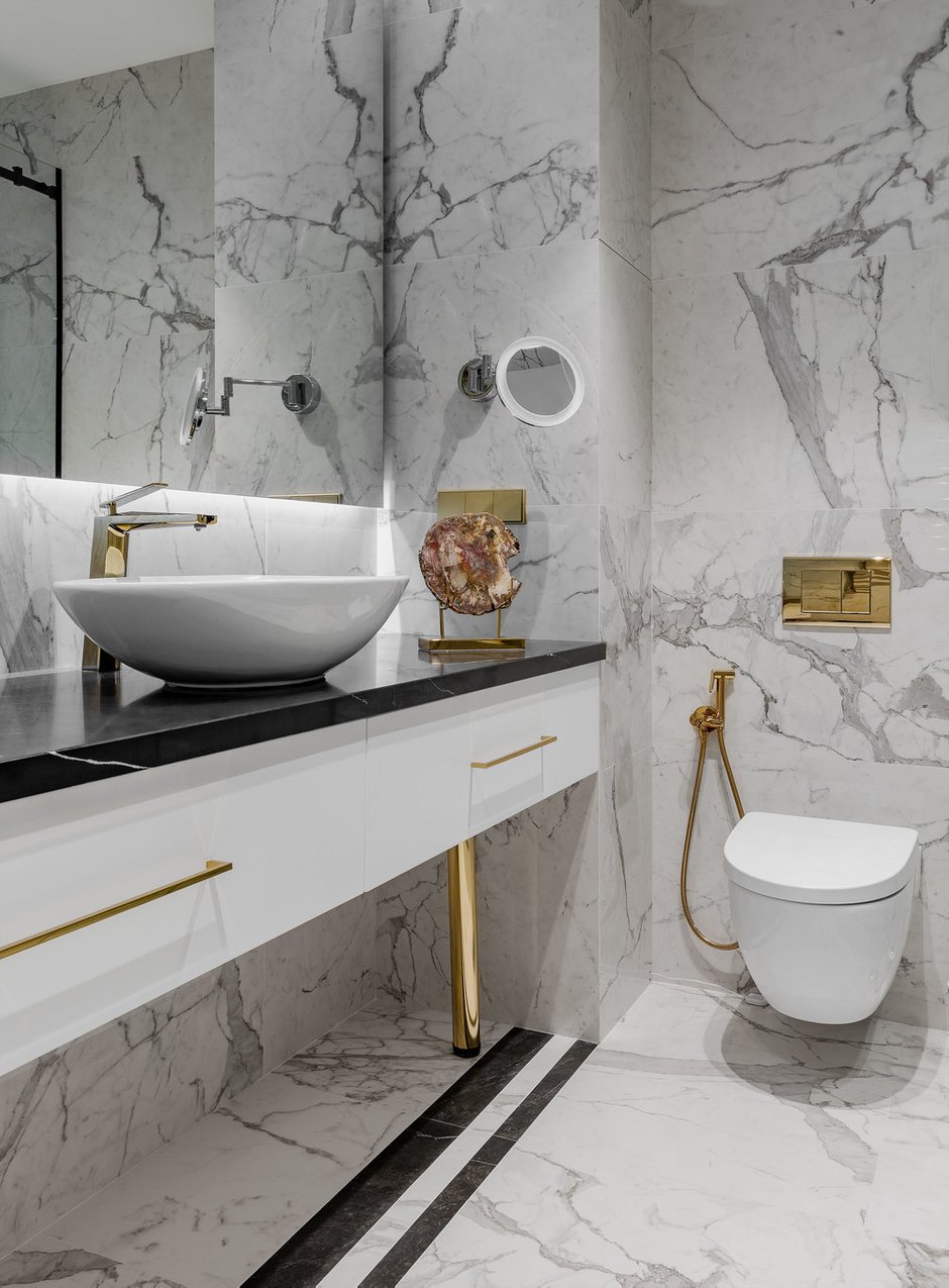 Фотография: Ванная в стиле Современный, Квартира, Проект недели, Москва, 2 комнаты, 60-90 метров, Interer Architects – фото на INMYROOM