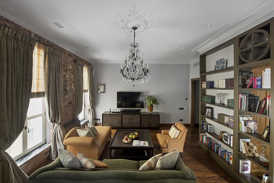 Фотография: Гостиная в стиле Прованс и Кантри, Квартира, Дома и квартиры, Проект недели – фото на INMYROOM