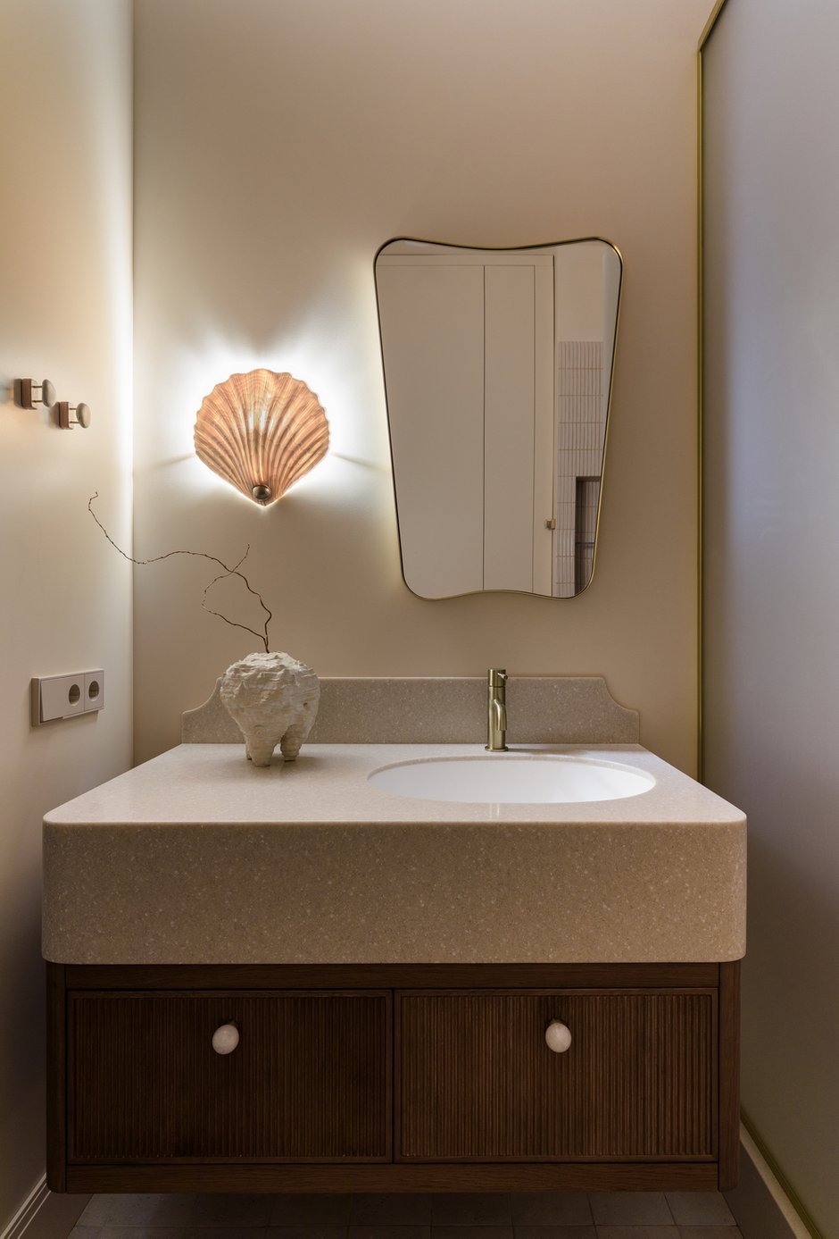 Фотография: Ванная в стиле Современный, Малогабаритная квартира, Квартира, Проект дня, Москва, Монолитный дом, 1 комната, до 40 метров, Ольга Рябова – фото на INMYROOM