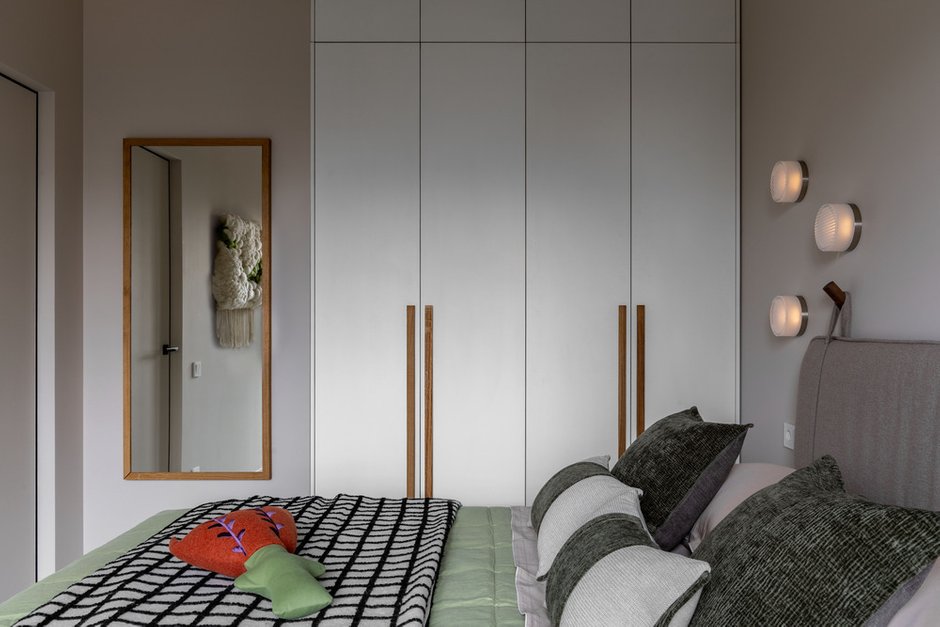 Фотография:  в стиле , Малогабаритная квартира, Квартира, Проект дня, Москва, 1 комната, 40-60 метров, Ирина Долганова, современный с элементами минимализма и скандинавского стиля – фото на INMYROOM