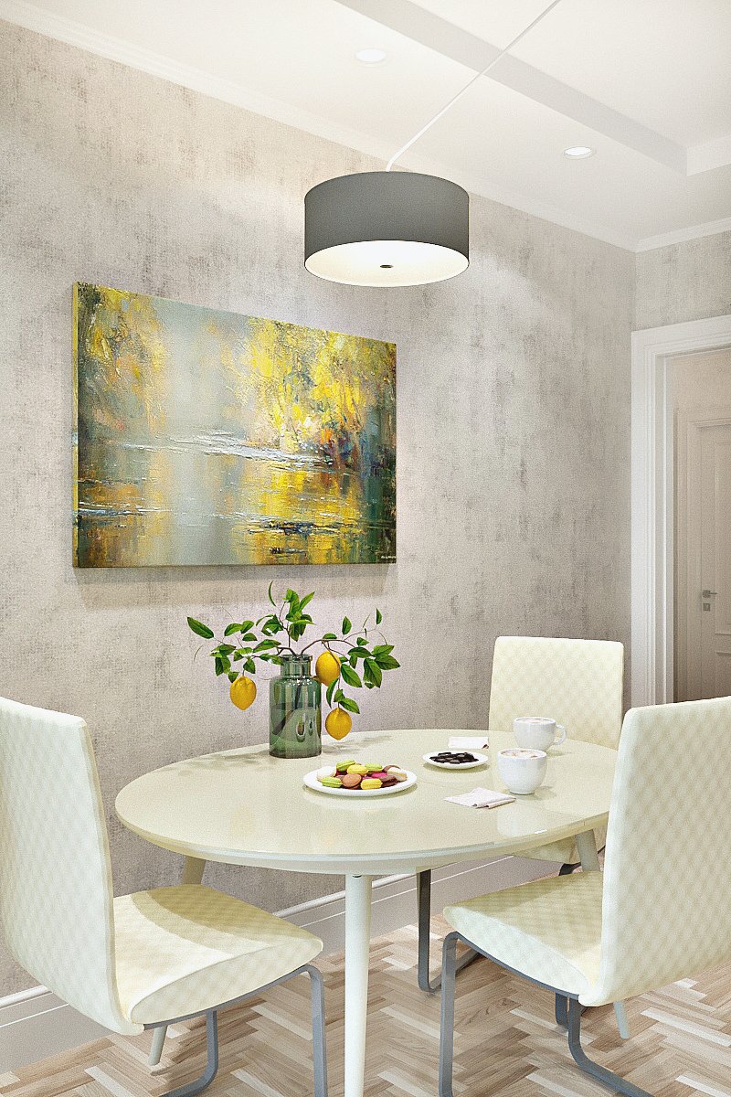 Фотография: Кухня и столовая в стиле Современный, Квартира, Проект недели, Краснодар, Екатерина Кондратюк, Монолитный дом, 1 комната, 40-60 метров – фото на INMYROOM