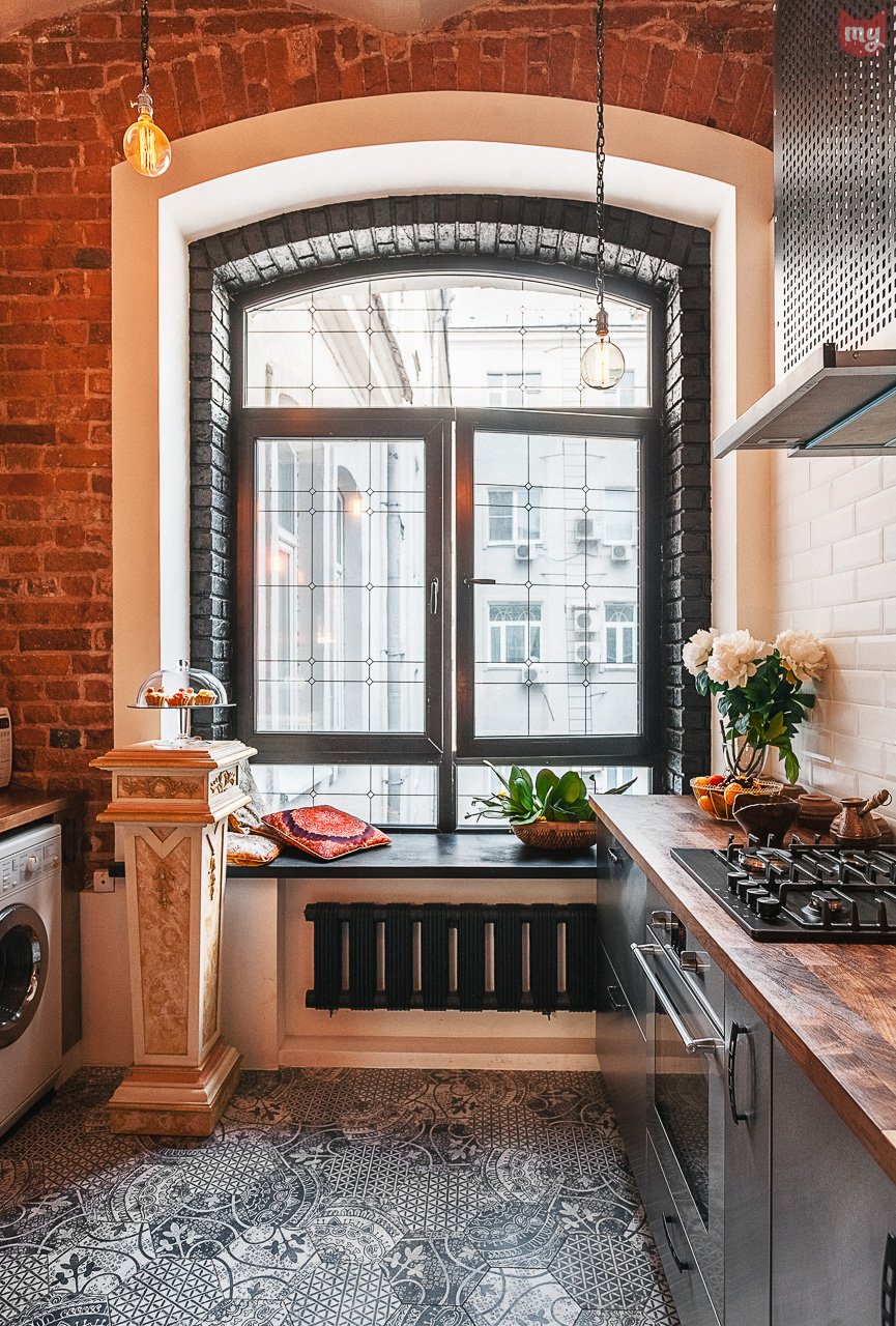 Фотография: Кухня и столовая в стиле Лофт, Эклектика, Квартира, Проект недели, Москва, Герой InMyRoom, Ксения Стрекоза – фото на INMYROOM