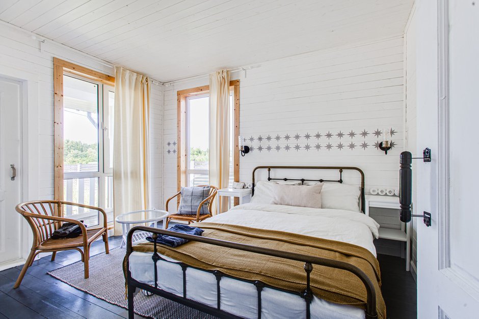 Фотография: Спальня в стиле Прованс и Кантри, Скандинавский, Дом, Проект недели, Дача, Дом и дача, Истринский район, 4 и больше, Более 90 метров, Ксения Налетова – фото на INMYROOM