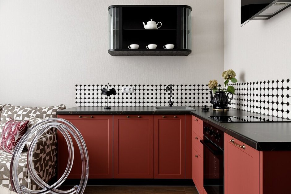 Фотография:  в стиле , Эклектика, Малогабаритная квартира, Квартира, Проект дня, Краснодар, 1 комната, до 40 метров, Ольга Суворова – фото на INMYROOM