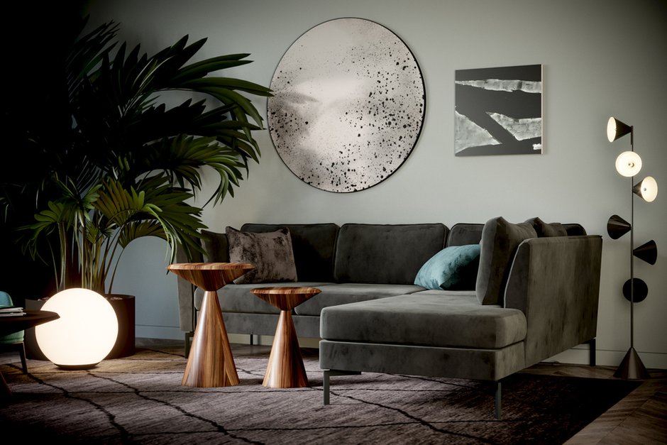 Фотография: Гостиная в стиле Современный, Эклектика, Квартира, Проект дня, Москва, 3 комнаты, Более 90 метров, Ирина Орехова – фото на INMYROOM