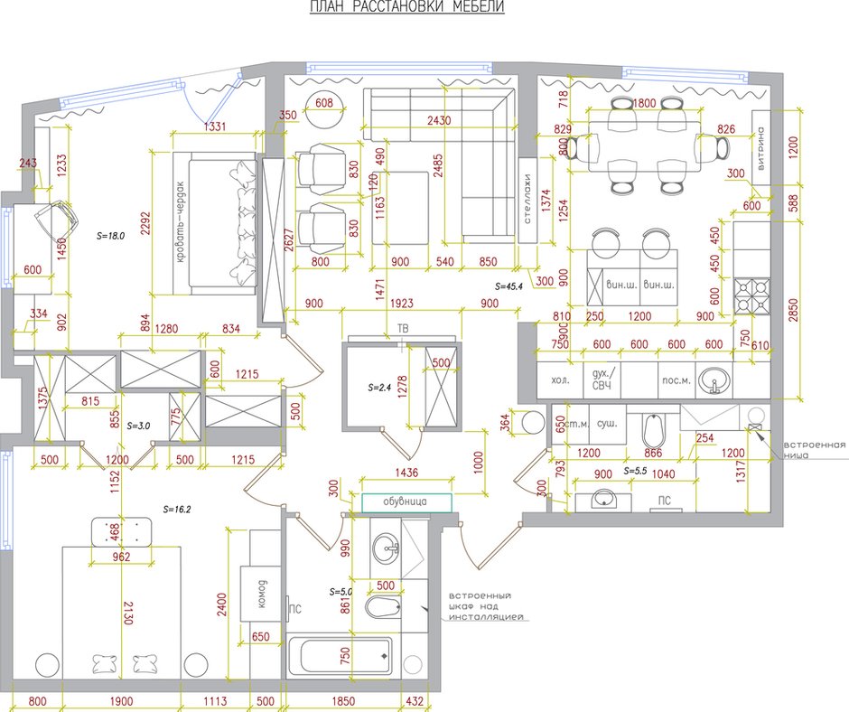 Фотография: Планировки в стиле , Квартира, Проект недели, Москва, Анастасия Туганова, Монолитный дом, 3 комнаты, Более 90 метров, ЖК «Велтон парк», Studio 25 – фото на INMYROOM