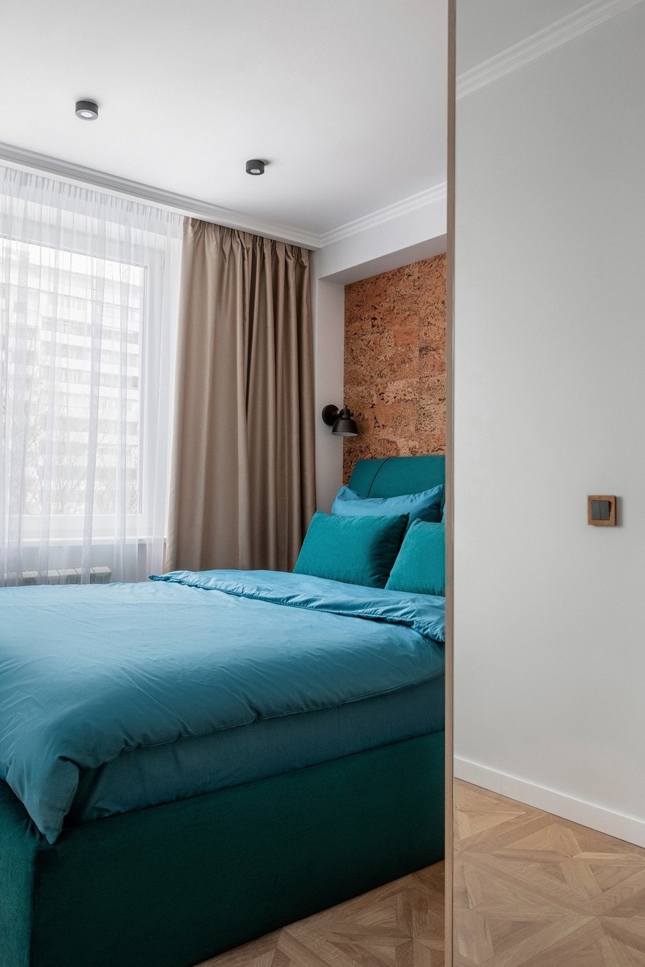 Фотография: Спальня в стиле Современный, Квартира, Проект недели, Москва, 2 комнаты, 40-60 метров, Валерия Мироненко – фото на INMYROOM