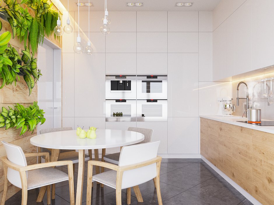 Фотография: Кухня и столовая в стиле Современный, Квартира, Проект недели, Санкт-Петербург, 2 комнаты, 60-90 метров, Монолитно-кирпичный, Кристина Перевышина – фото на INMYROOM