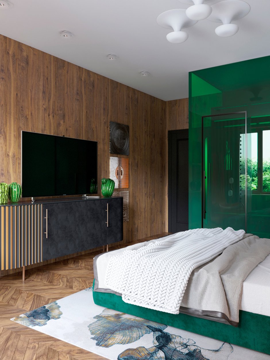 Фотография: Спальня в стиле Современный, Эклектика, Дом, Проект недели, Новая Москва, 4 и больше, Более 90 метров, Мария Глаголева, Glagoleva Design – фото на INMYROOM