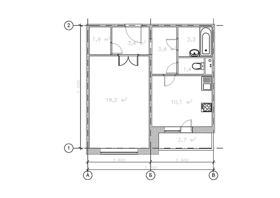 Фотография: Планировки в стиле , Лофт, Проект недели, П-3М, GM-Interior – фото на INMYROOM