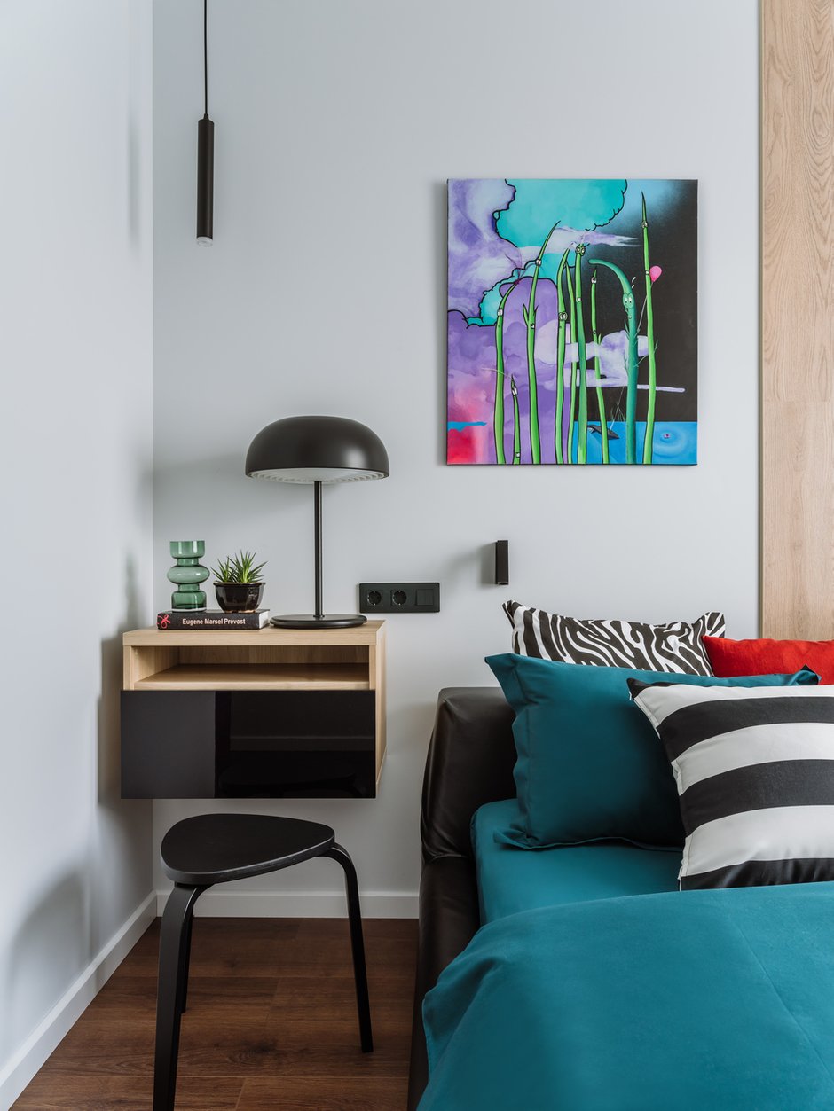 Фотография: Спальня в стиле Современный, Квартира, Проект недели, 2 комнаты, 60-90 метров, Люберцы, Евгения Пестова – фото на INMYROOM