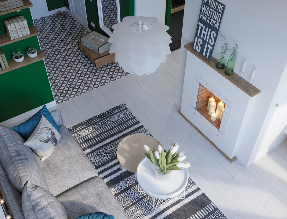 Фотография: Гостиная в стиле Скандинавский, Малогабаритная квартира, Гид, Никита Зуб, как оформить малогабаритку, дизайн малогабаритки, малогабаритка, ToTaste Studio, Бюро «Общая Площадь», Ольга Буравкова, Анна Доброковская, энциклопедия_интерьер, Мария Глаголева, Ира Носова, премия 2018 INMYROOM – фото на INMYROOM