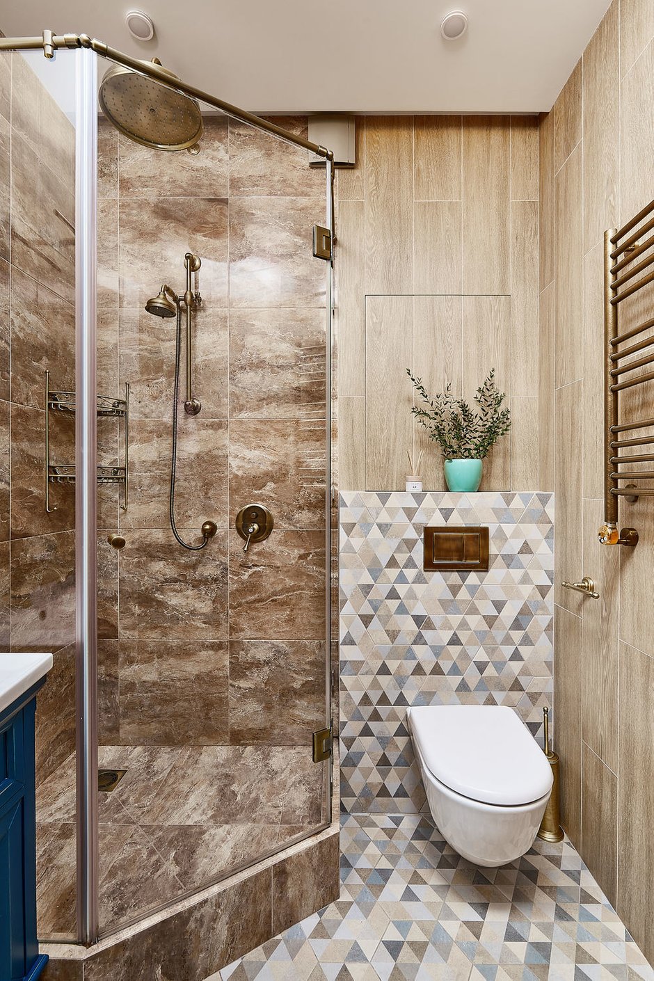 Фотография: Ванная в стиле Современный, Восточный, Эклектика, Квартира, Проект недели, Москва, 4 и больше, Более 90 метров, Бюро IVA – фото на INMYROOM