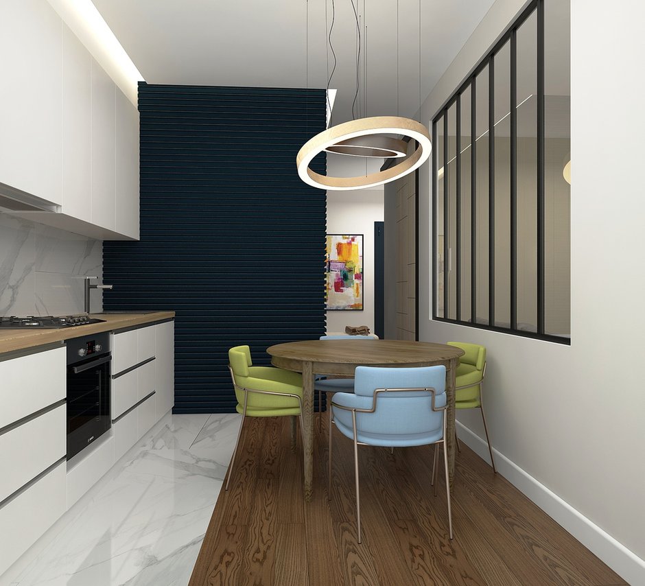 Фотография:  в стиле , Современный, Квартира, Проект недели, Москва, Виктория Золина, Zi-Design Interiors, Кирпичный дом, 1 комната, 40-60 метров – фото на INMYROOM