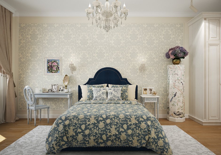 Фотография: Спальня в стиле Классический, Квартира, Проект недели, Москва, Сталинка, 3 комнаты, 60-90 метров, «Студия 3-14» – фото на INMYROOM