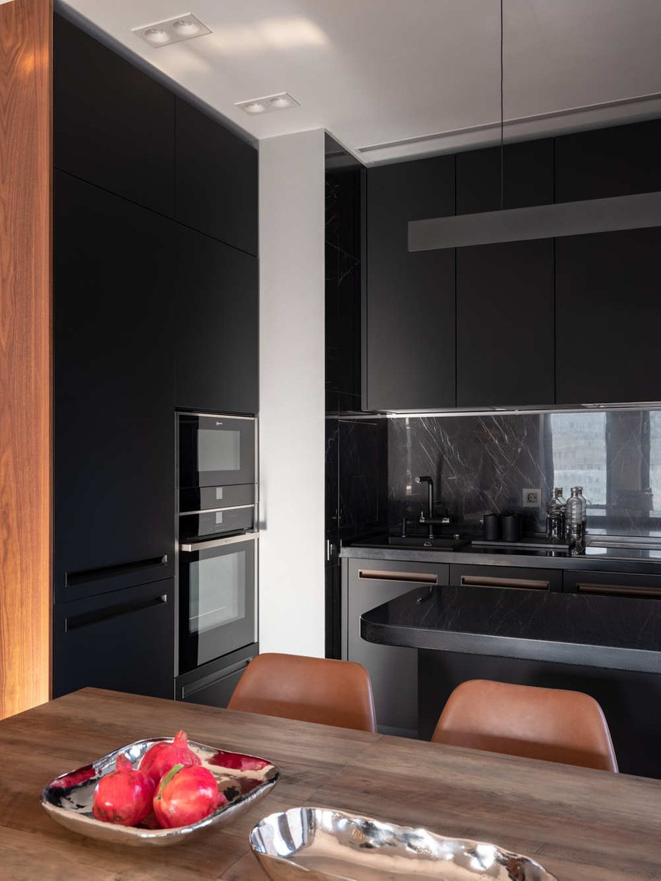 Фотография: Кухня и столовая в стиле Современный, Минимализм, Квартира, Проект недели, Москва, 2 комнаты, 40-60 метров, Анна Смолякова – фото на INMYROOM