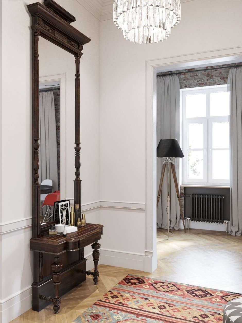 Фотография:  в стиле , Лофт, Современный, Эклектика, Квартира, Проект недели, Тверской район, Айя Лисова, Кирпичный дом, 4 и больше, Более 90 метров, энциклопедия_декор – фото на INMYROOM