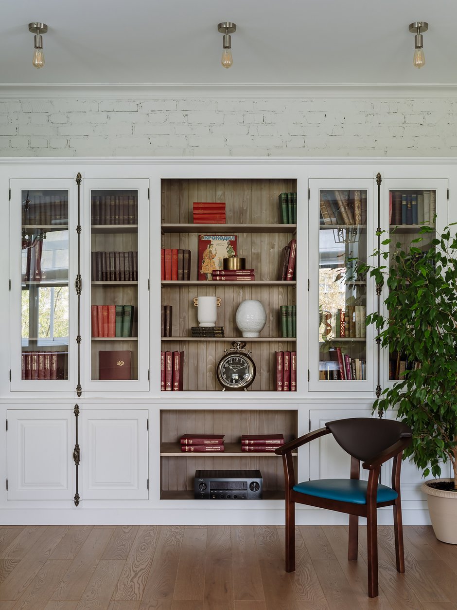 Фотография: Гостиная в стиле Современный, Квартира, Проект недели, Москва, 4 и больше, Более 90 метров, Анастасия Краснова – фото на INMYROOM