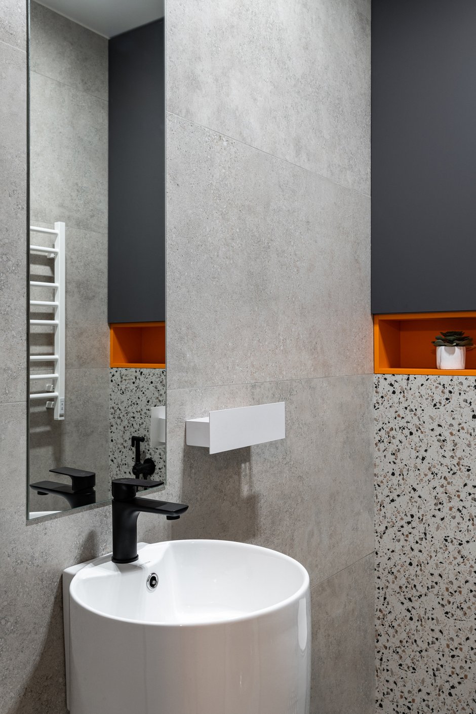 Фотография: Ванная в стиле Современный, Квартира, Проект недели, Москва, 2 комнаты, 40-60 метров, Ксения Гусева – фото на INMYROOM