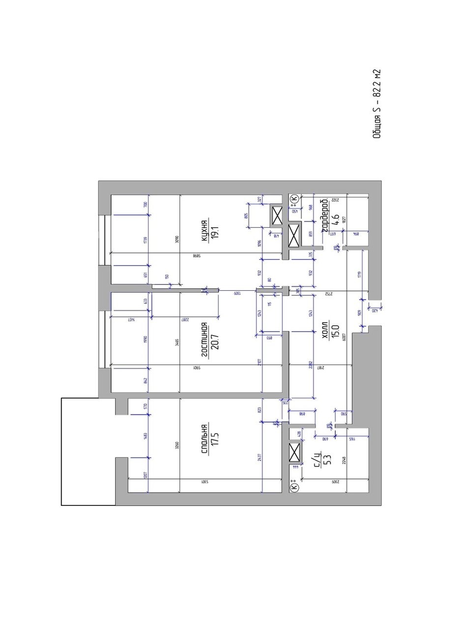 Обмерный план