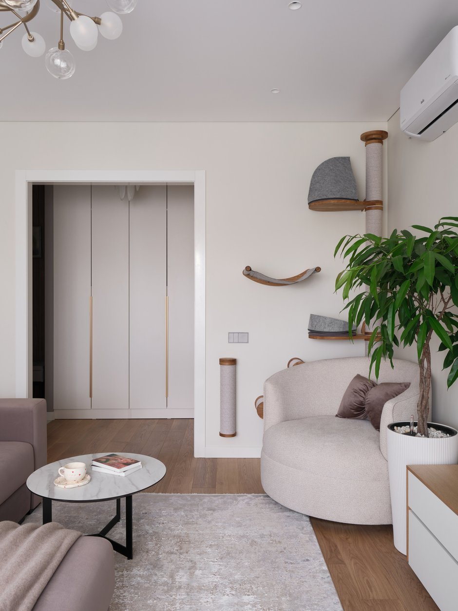 Фото: Стильная, Модерн, Квартира, Проект дня, Панельный дом, 2 комнаты, 60-90 метров, Челябинская область, Влада Николаева – фото на INMYROOM