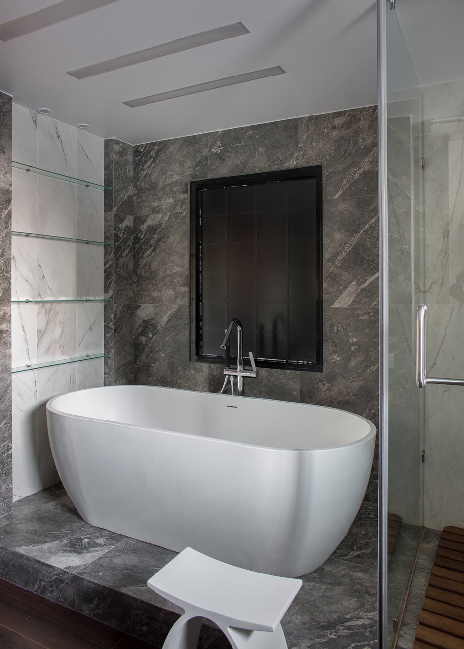 Фотография: Ванная в стиле Современный, Лофт, Квартира, Проект недели, Пентхаус, 4 и больше, Более 90 метров, Владивосток, #эксклюзивныепроекты, Miyao Studio – фото на INMYROOM
