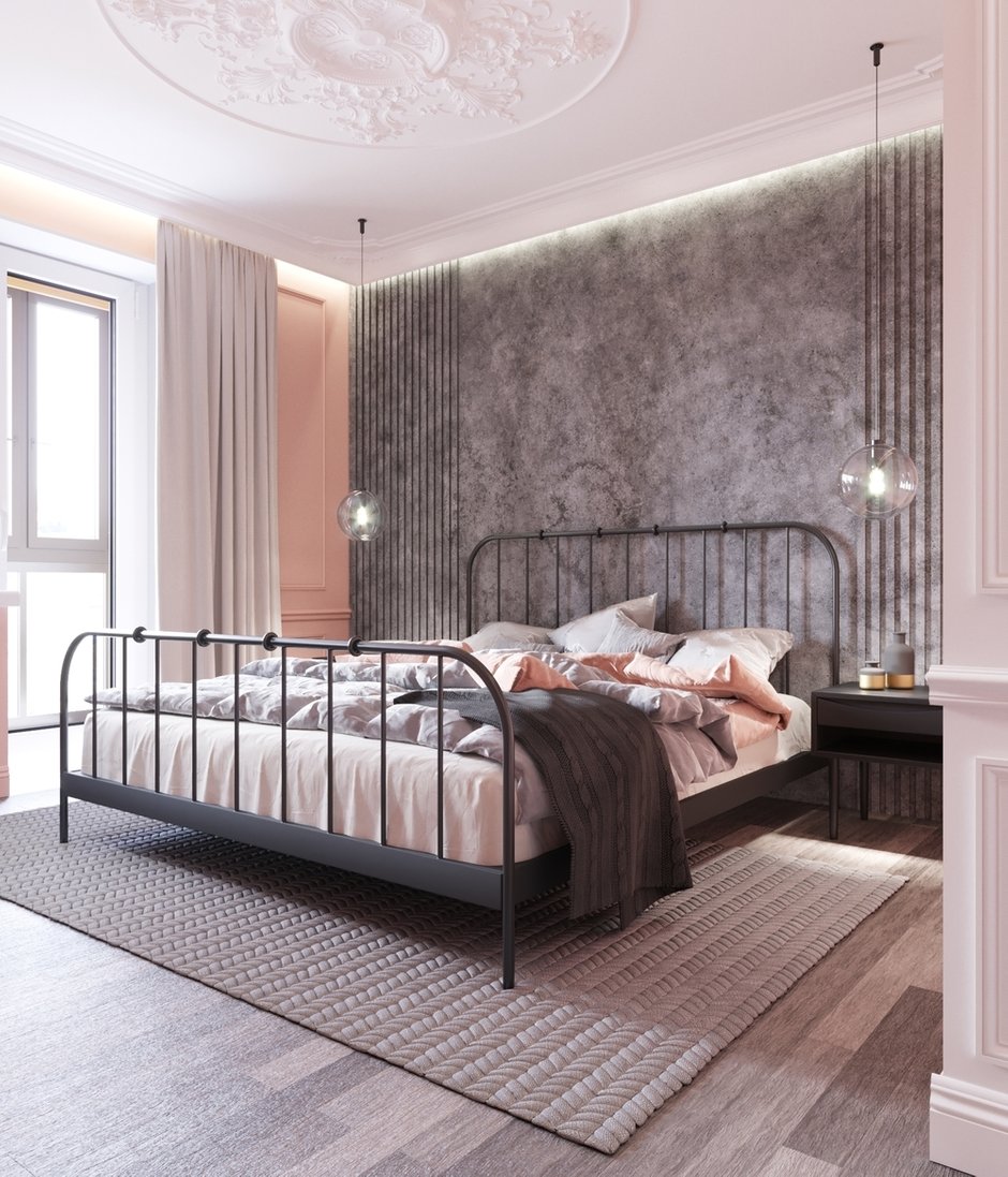 Фотография: Спальня в стиле Современный, Кухня и столовая, Гостиная, Классический, Квартира, Планировки, Декор, Проект недели, Синий, Серый, Розовый, Голубой, 2 комнаты, 40-60 метров – фото на INMYROOM