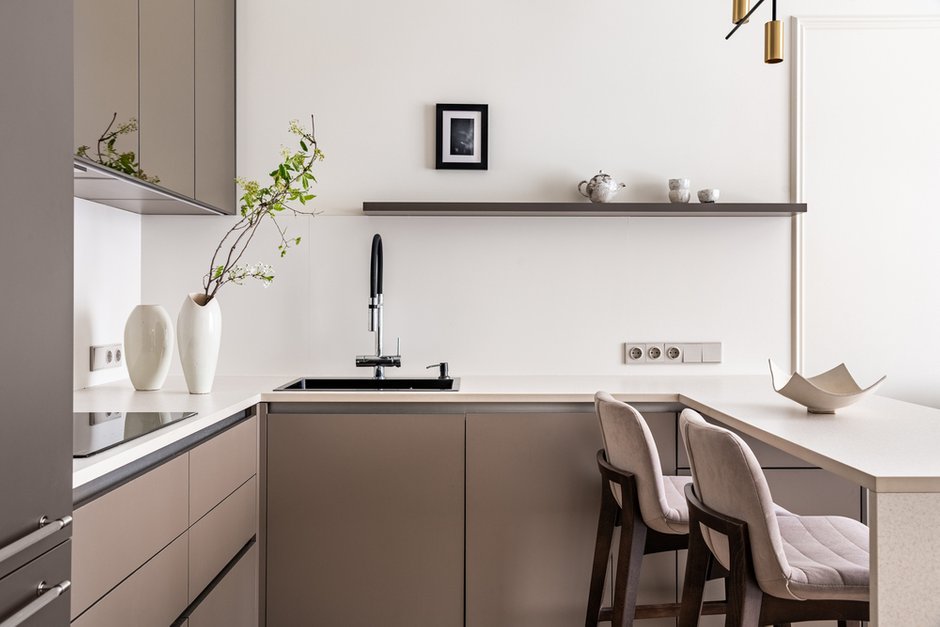 Фотография: в стиле , Квартира, Проект дня, 2 комнаты, 40-60 метров, Анна Жижайкина, современный с элементами неоклассики – фото на INMYROOM