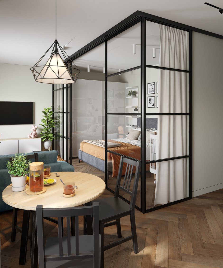 Фотография:  в стиле , Современный, Квартира, Студия, Проект недели, Москва, 40-60 метров, Ольга Москаленко – фото на INMYROOM