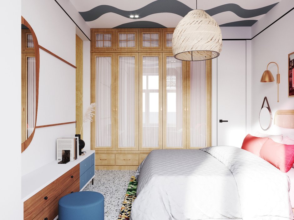 Фотография: Спальня в стиле Эклектика, Лофт, Квартира, Проект недели, Москва, 2 комнаты, Более 90 метров, Mishel – фото на INMYROOM